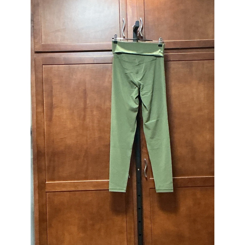 OFFLINE by Aerie Real Me Crossover Leggings S Petite Green High Rise 7/8 25"